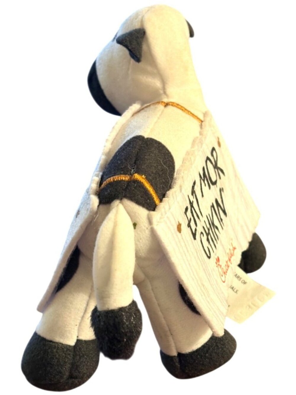 Chick-Fil-A Mini Cow Plush Eat Mor Chikin 4" Promo Restaurant Stuffed Plush 2020 - Picture 3 of 12